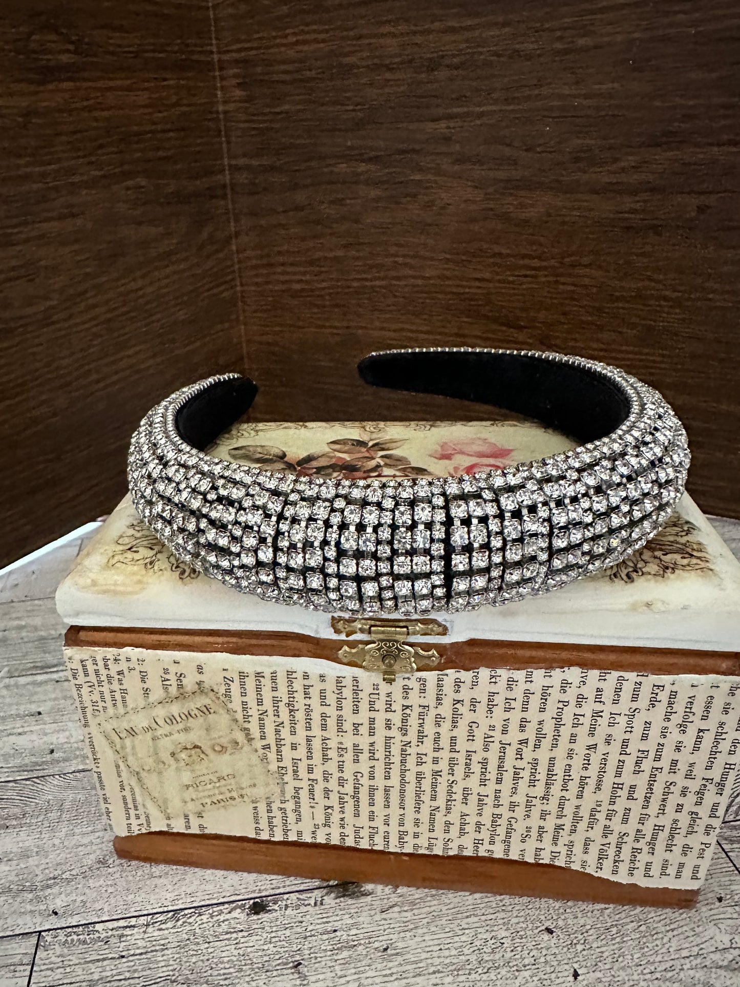 2024 Silver Rhinestone headband